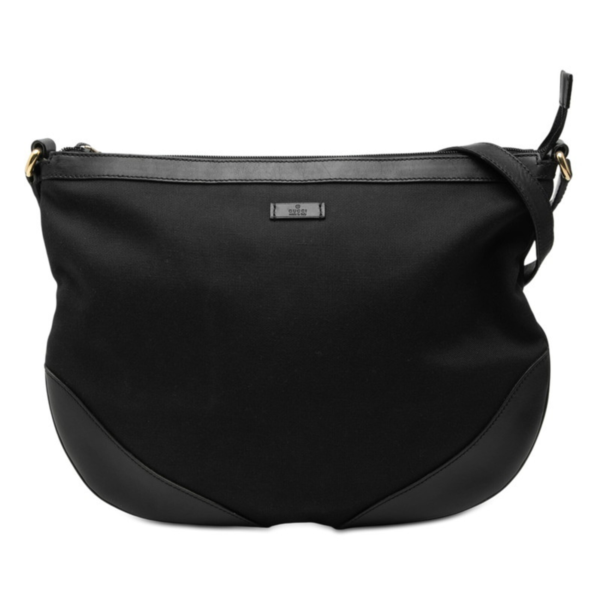 Gucci Crossbody Shoulder Bag 272380 Black Canvas Leather Women's Gucci